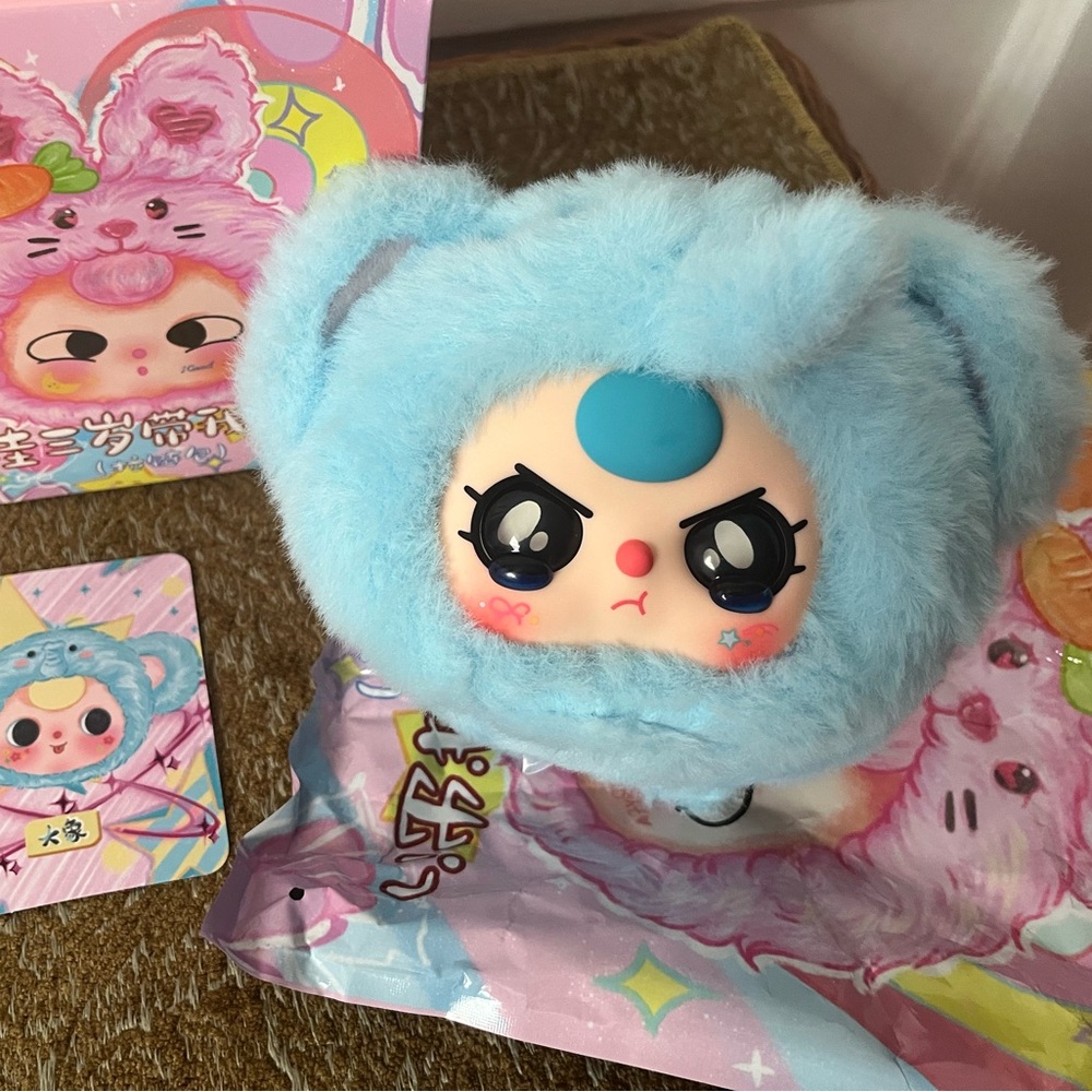 Baby Three Take Me Out Zipper Bag - Elephant with special crying eyes